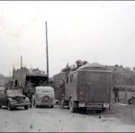 Немецкие автомобили на улицах захваченного Гродно. 1941 год