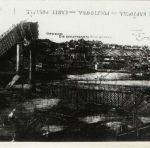 Взорванный ж/д мост. 1915 год