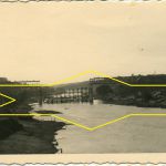 Неман. Взорванный ж/д мост. 1941 год