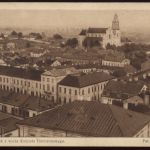 Вид на город с гарнизонного костёла. Дворец Радзивиллов. 30-е годы