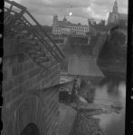 Взорванный автодорожный мост. 1944 год