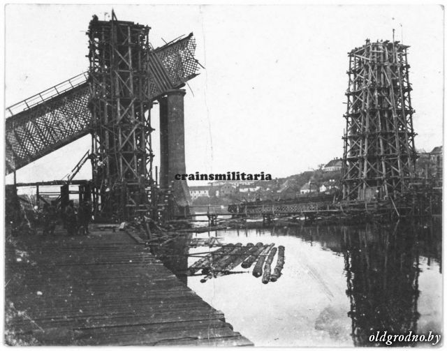 Ремонт ж  д моста.  1915 год