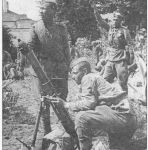 Миномётный расчёт на ул. К. Маркса во время освобождения Гродно. 16.07.1944 года