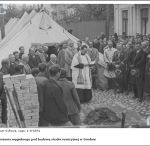 Poswiecenie kamienia wegielnego pod budowe studni rewizyjnej w Grodnie. 24.05.1934 года