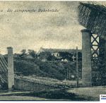 Взорванный железнодорожный мост. 1915 год