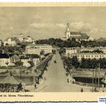 Вид на город и автодорожный мост им. Пилсудского. 30-е годы