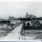 Вид на город и старый мост. 1942-43 гг