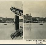 Взорванный автодорожный мост. 1915 год