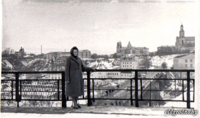 Вид на город и старый мост. 1962 год