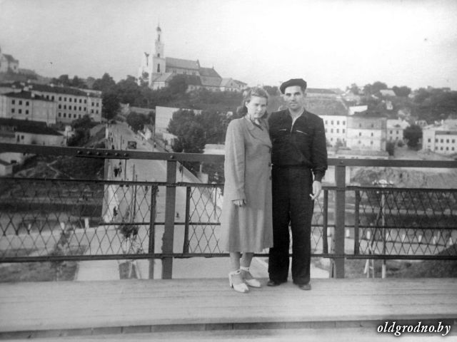 Вид на город с моста по ул. Дарвина. Начало 50-х годов