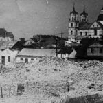 Разрушенный послевоенный центр Гродно